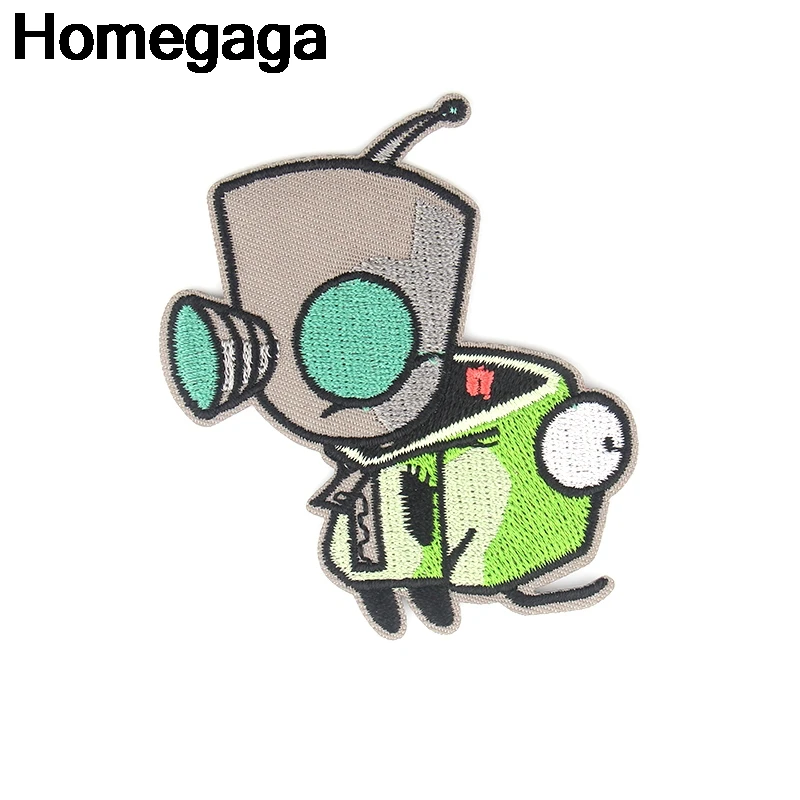 Homegaga мультфильм инопланетянин железо на заплатках одежда para diy вышитые значки
