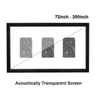 Yovanxer звуковой акустический прозрачный экран проектора плетение Перфорированный Алюминиевый сплав Флокирование фиксированная рамка