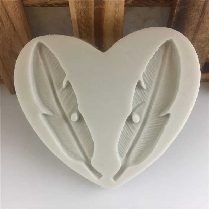 200 шт. силиконовая форма с пером для украшений ожерелий подвесок эпоксидной смолы