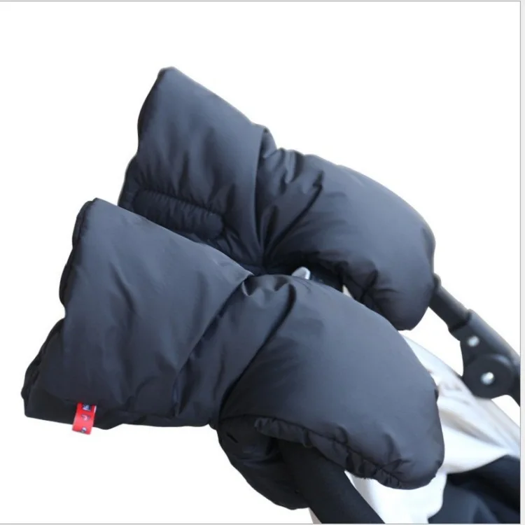 

baby stroller warm gloves wind plush baby stroller frozen hand cover plus velvet thickening