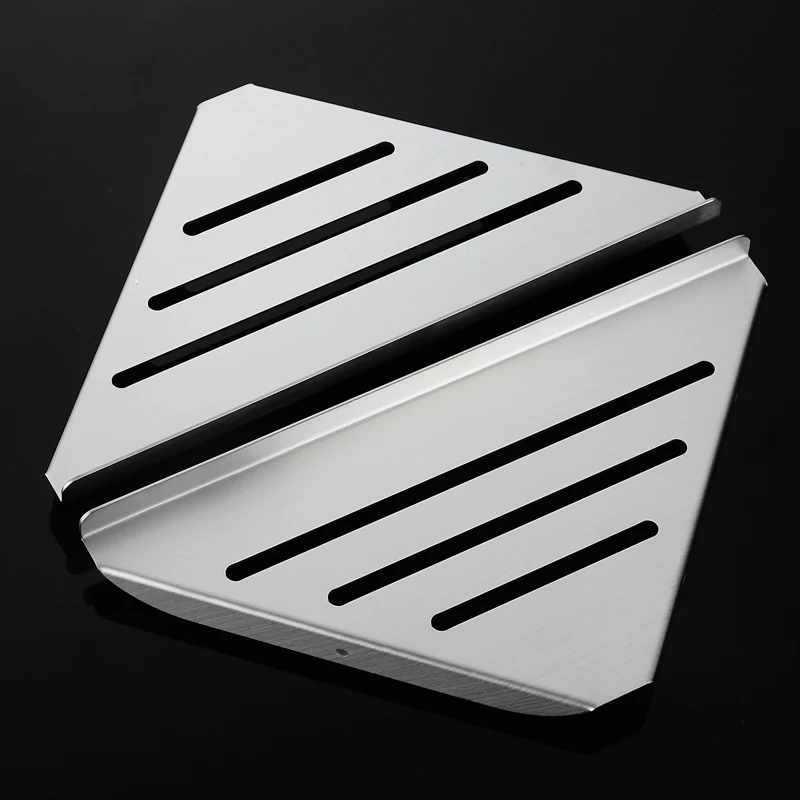 Bathroom Shelf Wall Hanging Rack Black Stainless Steel Shelves Shampoo Storage Holder Corner Cosmetic Shower Caddy | Обустройство