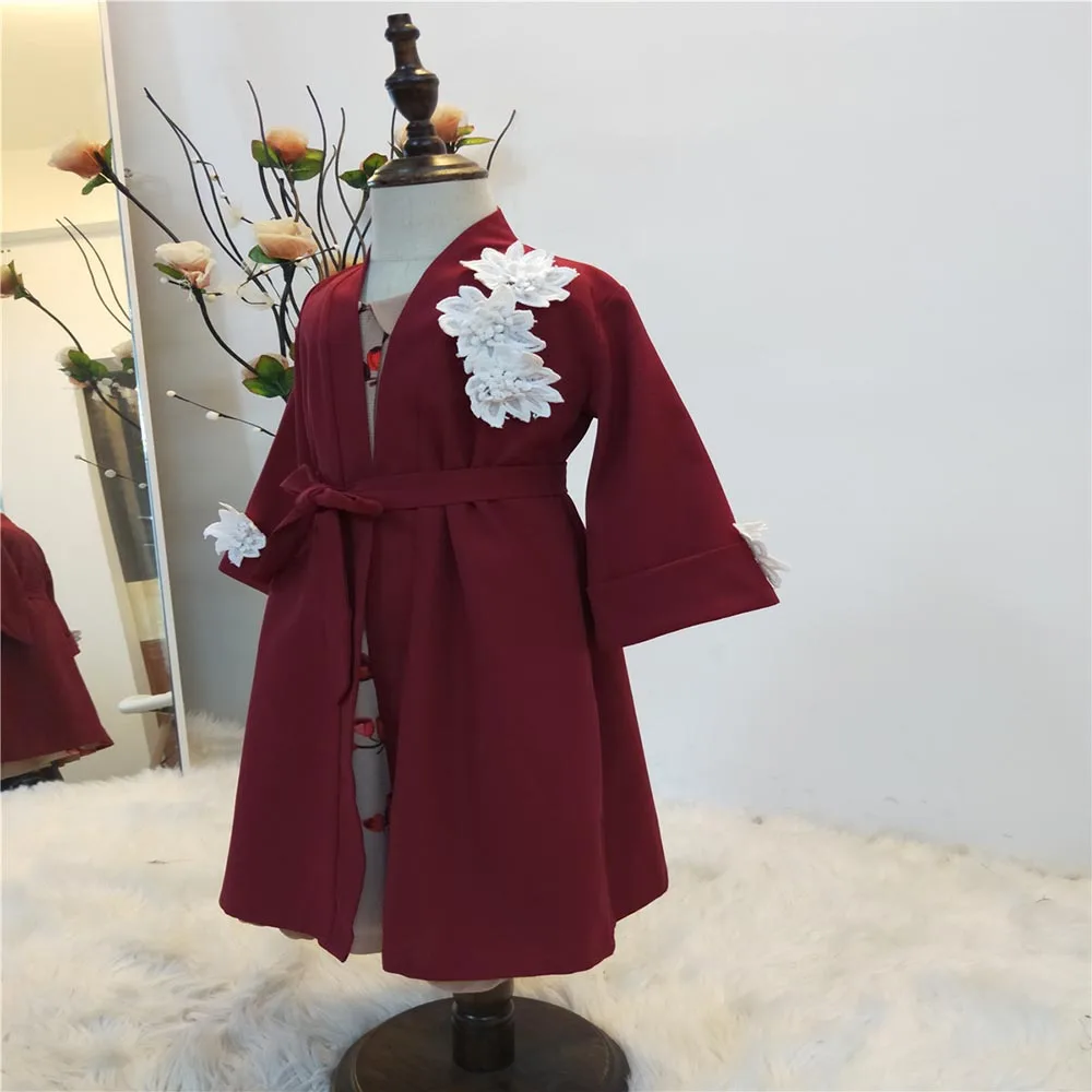 Детское кимоно Abaya Mujer модный мусульманский кардиган хиджаб платье Турецкая
