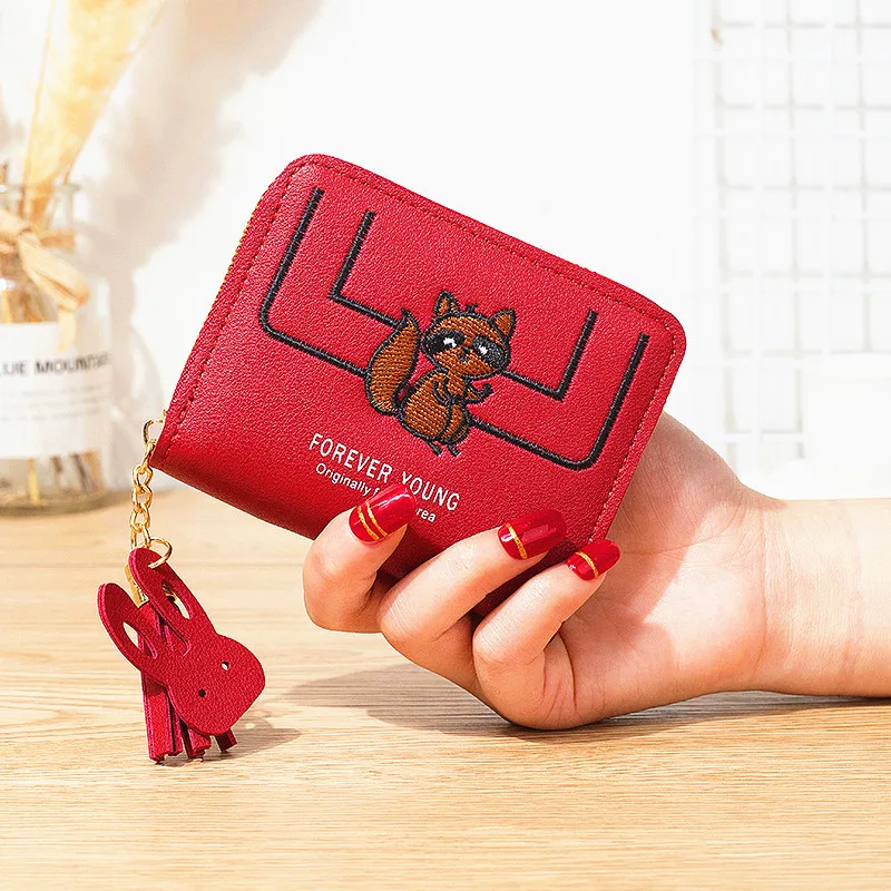 Женские кошельки карамельных цветов дамские короткие женский клатч с кисточками