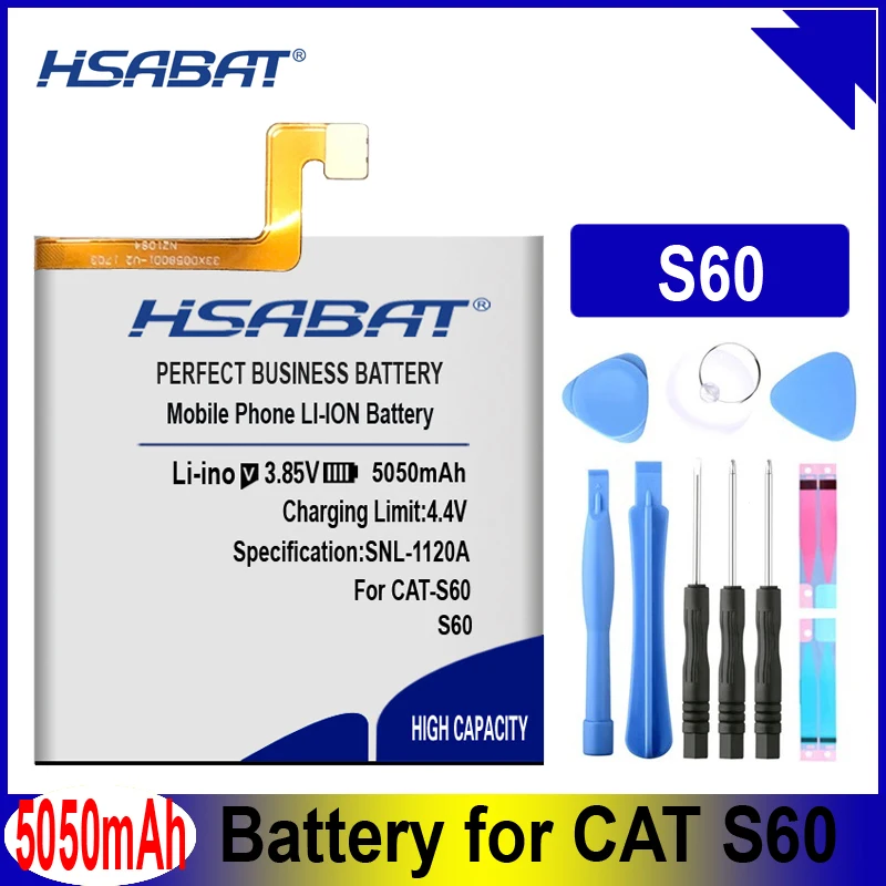 HSABAT 5050 ма-ч для Caterpillar CAT S60 S30 S40 S50 APP-12F-F57571-CGX-111 CUBA-BL00-S50-000 Батарея для собаки кошки B15 B15Q B15Q AM