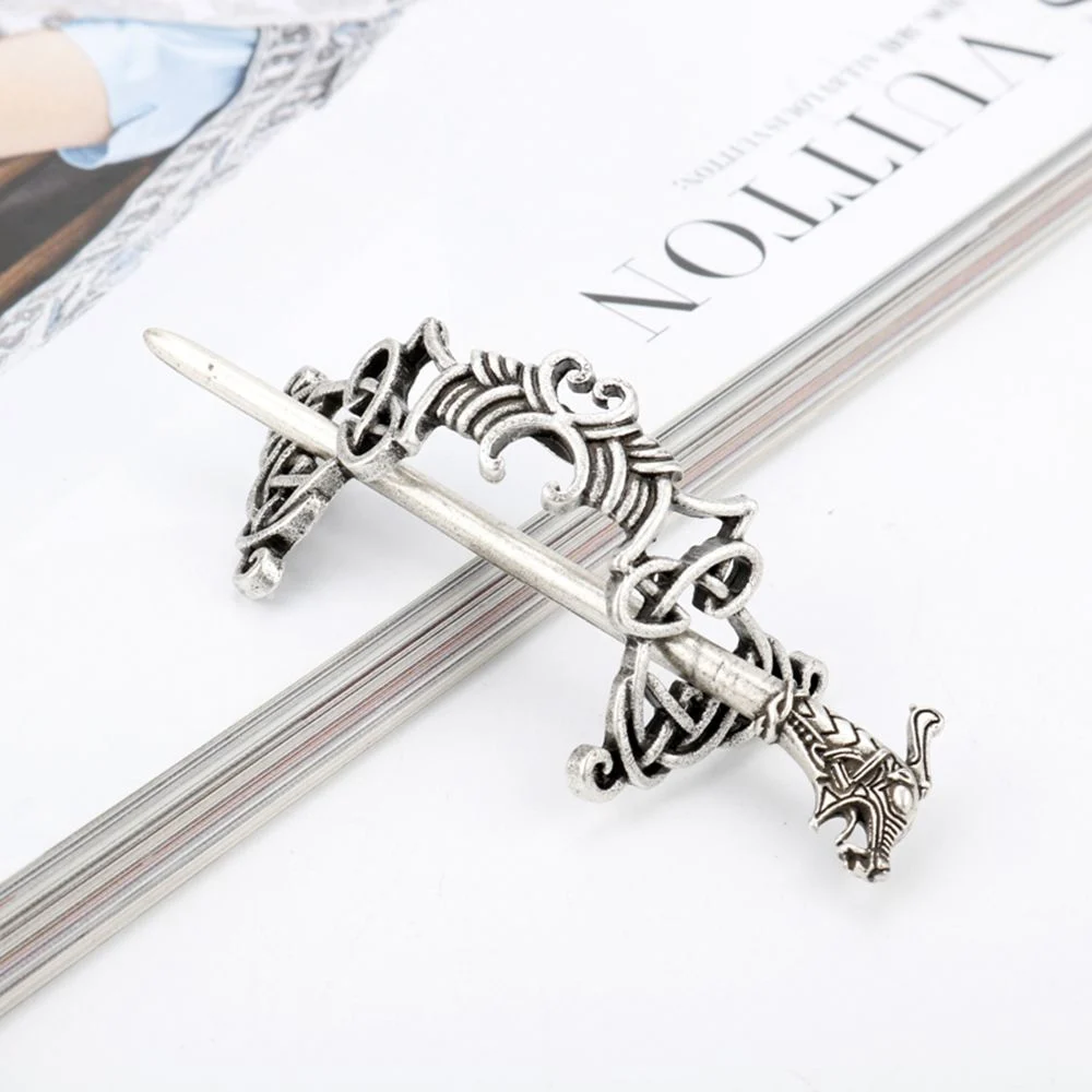 Женские заколки для волос в стиле ретро серебряная заколка виде короны руны