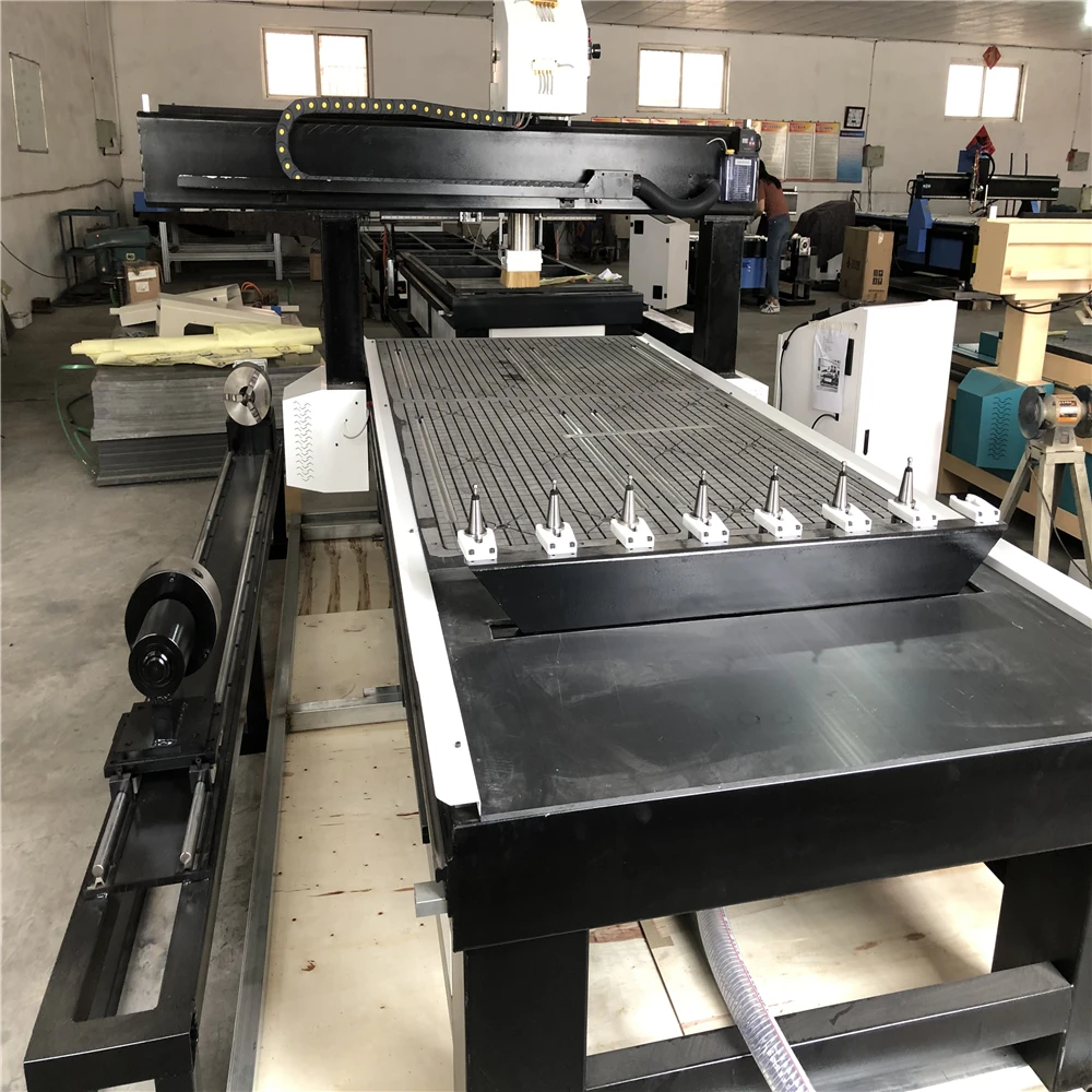 Фрезерный станок с ЧПУ для резьбы по дереву 4 оси 3 кВт | Инструменты