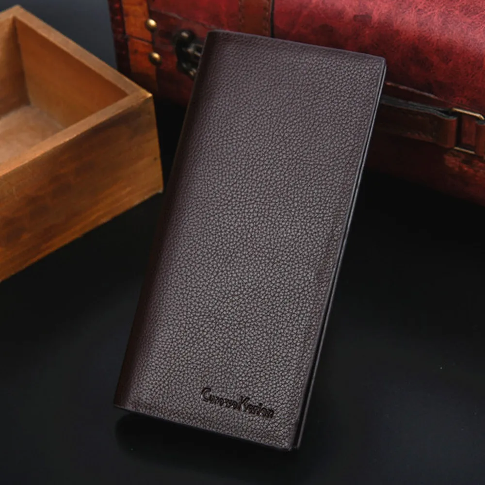 Мужской кошелек кожаный компактный для денег вместительный держатель карт