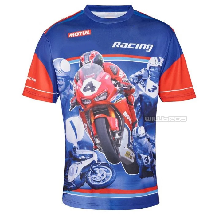 Футболка для мотокросса гоночного мотоцикла GP MX Honda Race Blue Jersey | Автомобили и