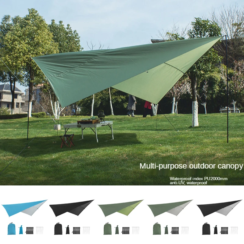

Outdoor Canopy Cloth 290Cm*290Cm Waterproof Large Lightweight Camping Tent Tarp Shelter Hammock Rain Fly Cover Sun Shade HotSale