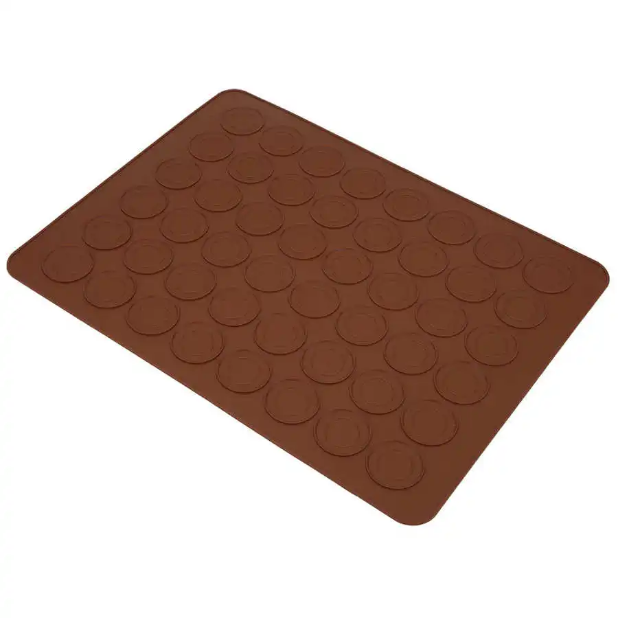 48 Holes Round Silicone Macaron Cake Pad Baking Tray Oven Non-Stick Mat Tools DIY Mold Bakeware Kitchen Accessory |
