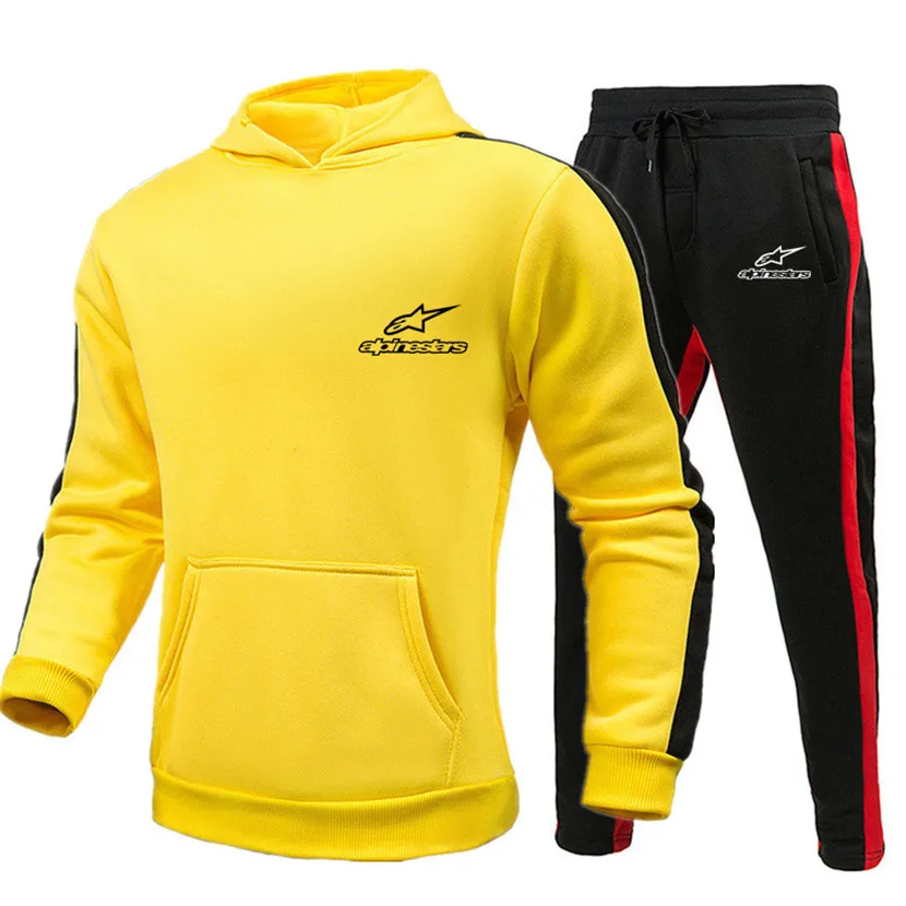 

Factory Direct Autumn Winter Hooded Sweatshirt Sweatpants Fashion Slim Fit Men Set Hoodie Pant Hip Hop Pullover Hoody