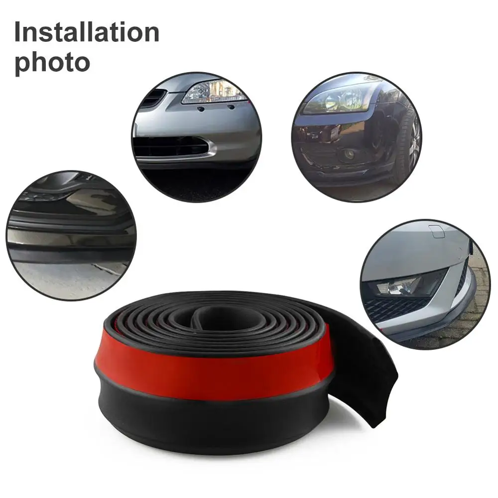 2 5 м автомобильный бампер наклейка на губы универсальная губа для переднего