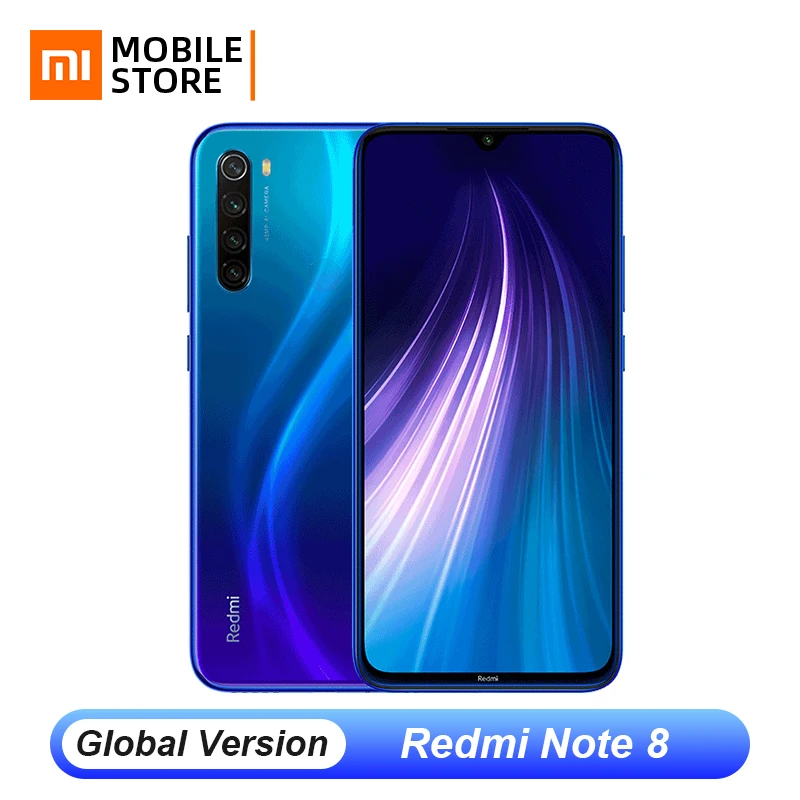 Xiaomi Redmi Note 8 смартфон с восьмиядерным процессором Snapdragon 665 ОЗУ 4 Гб ПЗУ 128 ГБ 48 МП 6 3