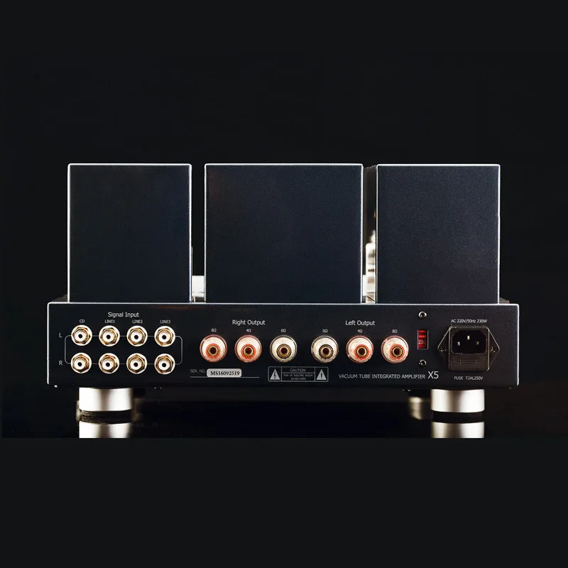 J 009 Muzishare X5 интегрированный ламповый усилитель El34x4 сделать Ab1 двухтактный 15 ~ 35 Вт