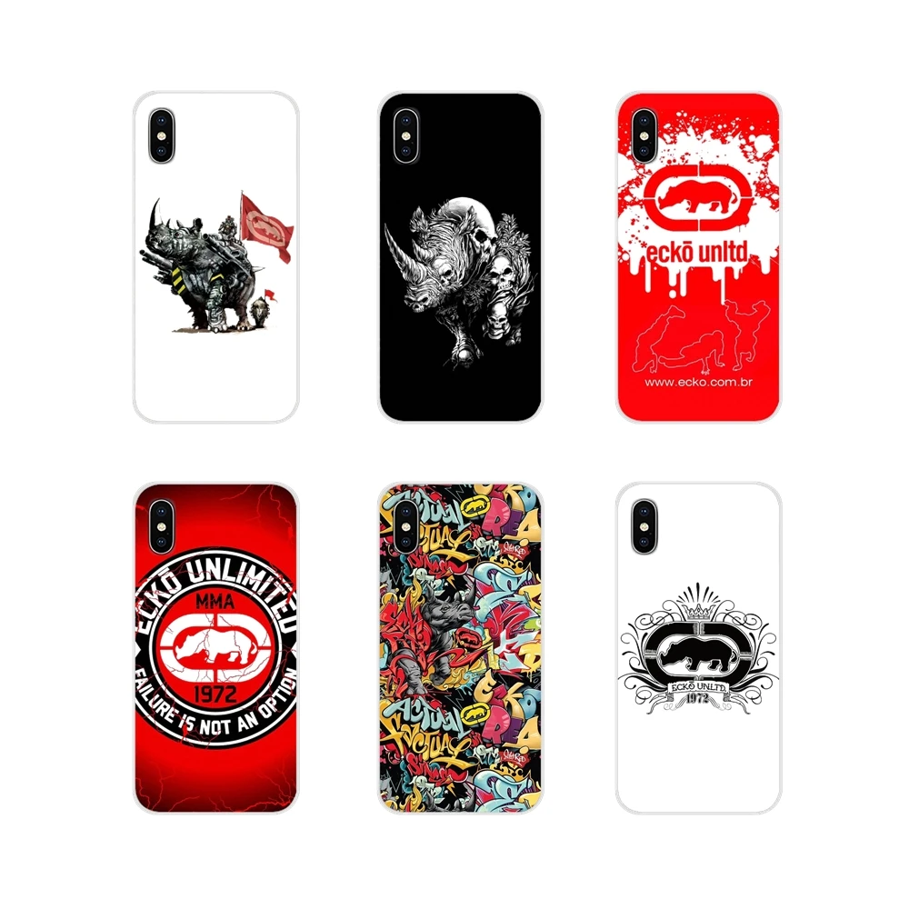 Силиконовый чехол с логотипом Ecko для Samsung Galaxy S3 S4 S5 Mini S6 S7 Edge S8 S9 S10 Lite Plus Note 4 5 8 9|Бамперы| |