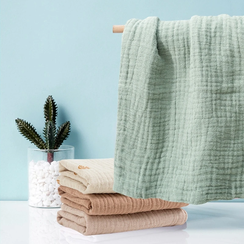 5 pçs toalha de banho do bebê facecloth toalha de algodão pano de arroto macio absorvente gaze toalha
