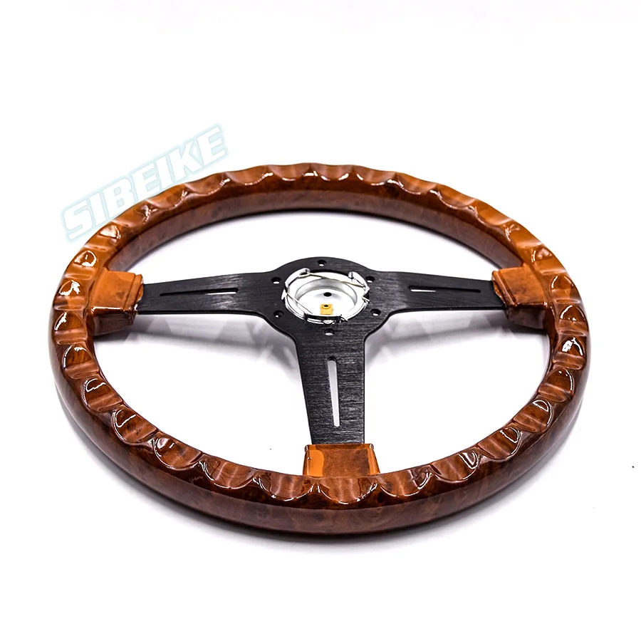 Рулевое колесо для спортивного автомобиля копия дерева универсальный 350 мм