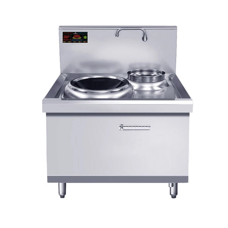 

Индукционная плита, 15 кВт, высокая мощность, для столовой, для вогнутой плиты, для жарки, для ресторана, коммерческая электрическая кухонная ...