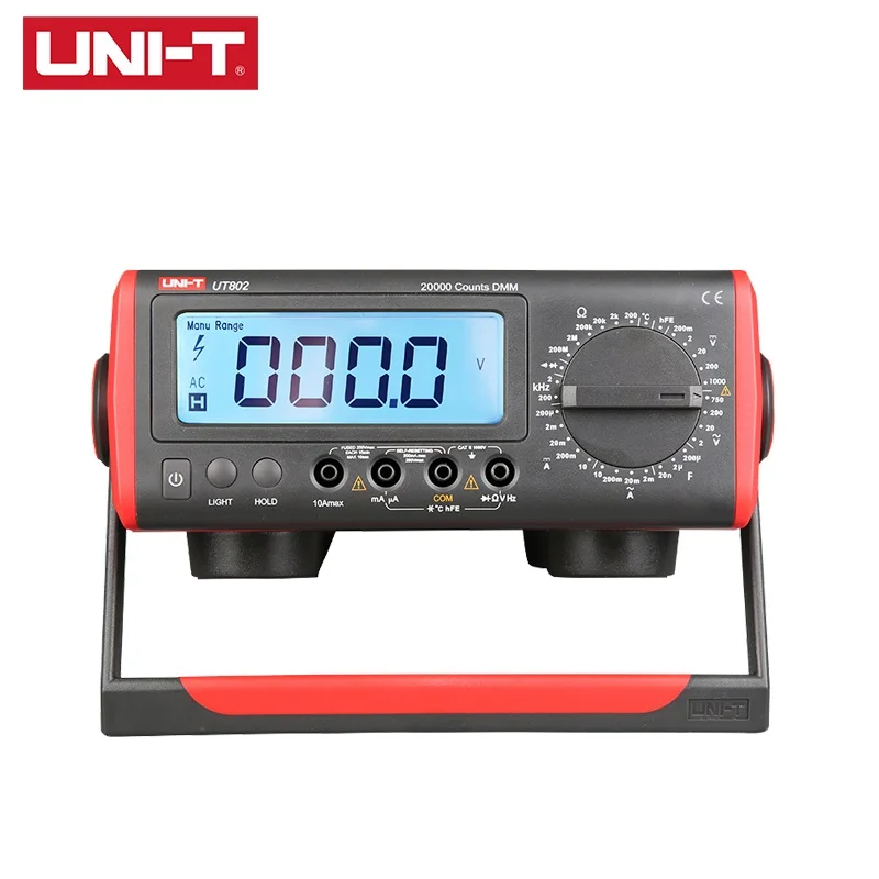 Настольный цифровой мультиметр UT802 диапазон ручного измерения напряжения