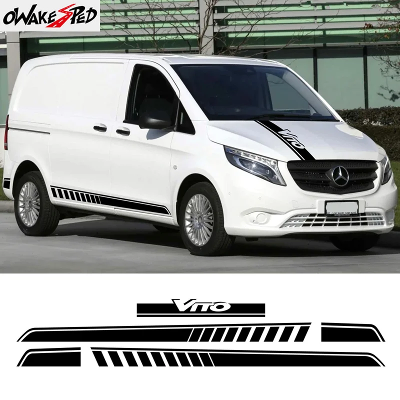 

3 шт., декоративные наклейки для кузова автомобиля Mercedes-Benz Vito