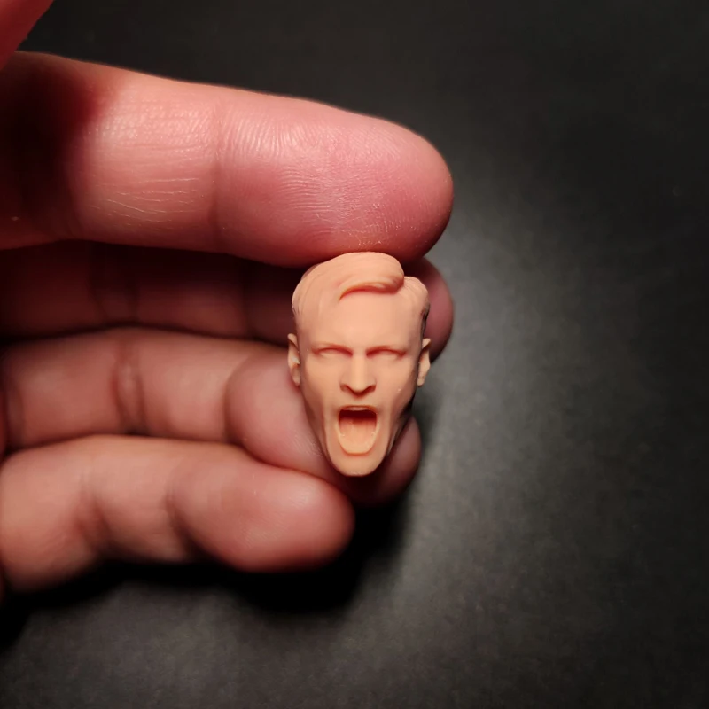 Без рисунка в масштабе 1/10 кричащий Gunner голова воина Неокрашенная фигурка