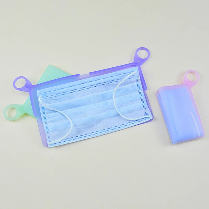 

Mini Organizer Storage Case - Silicone Health Keeper Bag Clip Flolder Container 6Pcs