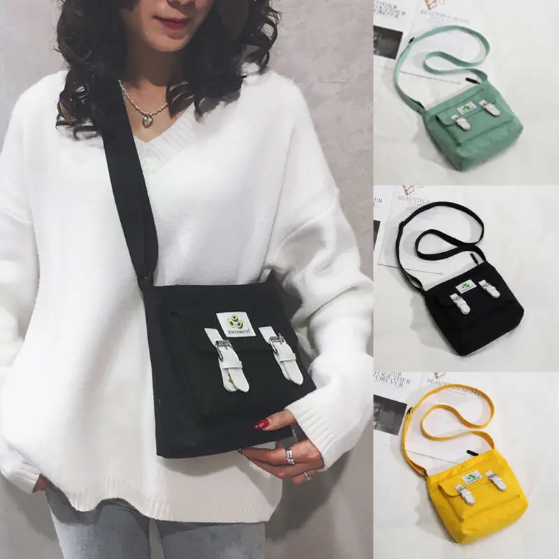 

Women Young Girls Small Canvas Handbag Shoulder Messenger Bag Satchel Tote Purse Waist Packs