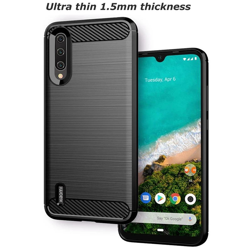 Esobest мягкий углеродное волокно матовая текстура ТПУ чехол для Xiaomi A3 lite cc9 cc9e