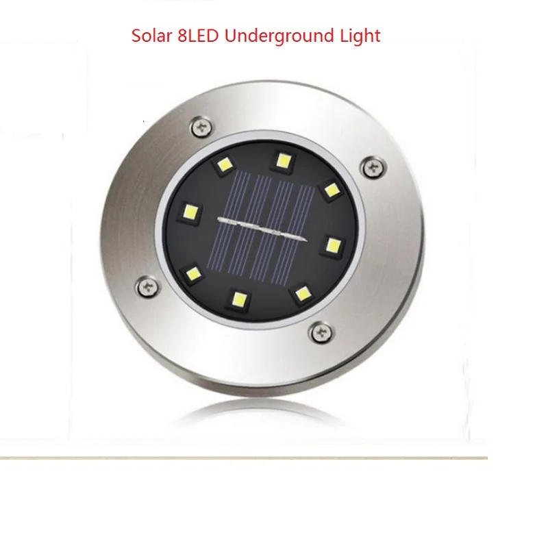 Солнечная Светодиодная лампа для лужайки наружное освещение наземный свет