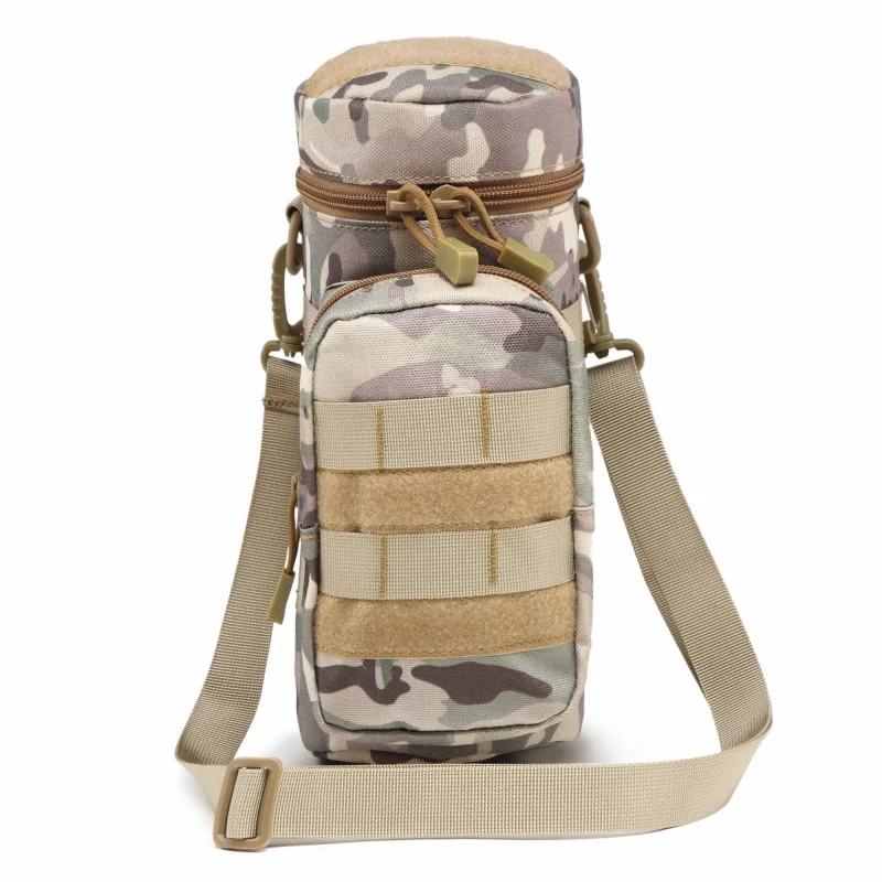 

Outdoor Molle Tactical Water Bottle Pouch Waist Shoulder Bag Kettle Holder Carrier Camo Hunting Camping Hiking Travel Water Bags