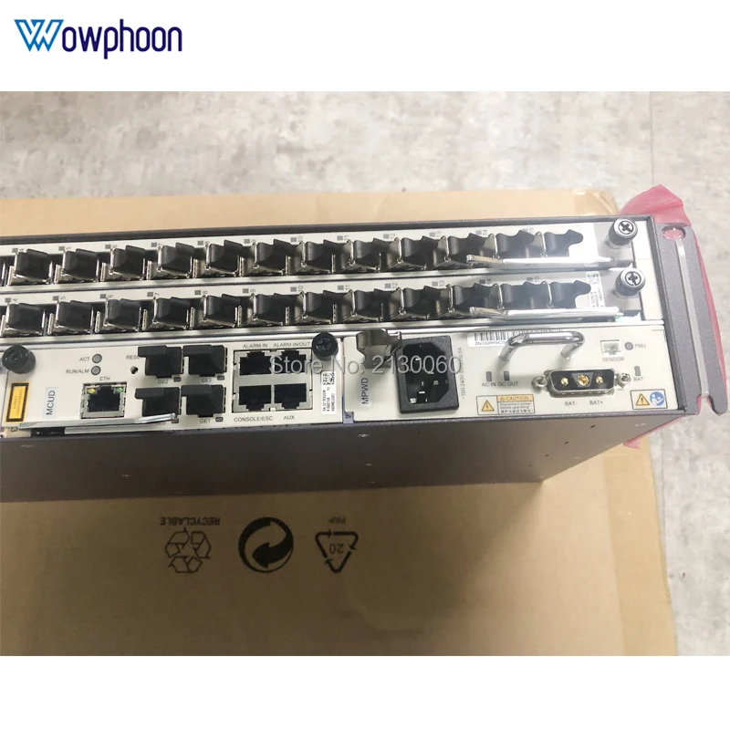 1G DC Huawei MA5608T GPON OLT с 1 * MCUD + MPWC 2 GPFD 16 порт B C ++ сервисная плата|Оптоволоконное