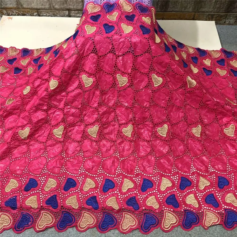 

African Bazin Riche Fabric Cotton Dry Lace Fabric Hot Sale Basin Riche Lace Jacquard Brocade Fabric 5 Yards Basin Riche Fabric