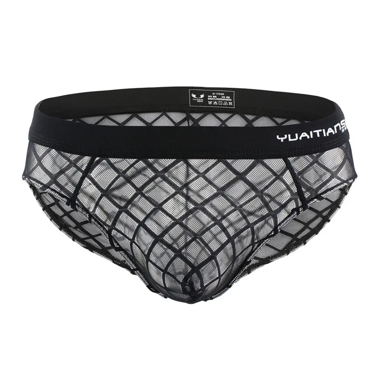 

Мужское нижнее белье, трусы, прозрачные сетчатые шорты, Cueca, гей, мужское нижнее белье, открытые сексуальные мужские трусы, дышащие трусы