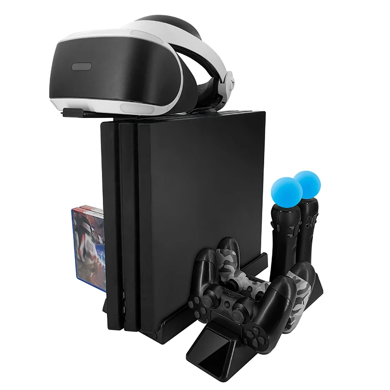 Для PS VR Move PS4 Pro/тонкая вертикальная подставка зарядная док-станция игровой диск