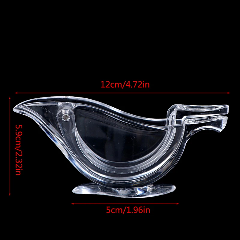 

1PC Acrylic Lemon Clip Manual Transparent Fruit Juicer Home Kitchen Bar Gadget ABS Boat Shape Squeeze Fruit Household Tool