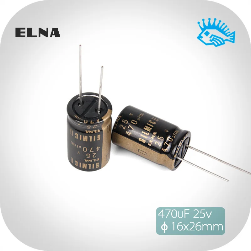 2 шт./20 штук 25V470UF алюминиевая крышка 25В SILMIC II поколения RFS ELNA новый бренд