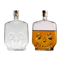 glass aluminum cap stopper whiskey decanter for wine bourbon brandy liquor juice water mouthwash 700ml24 ounce