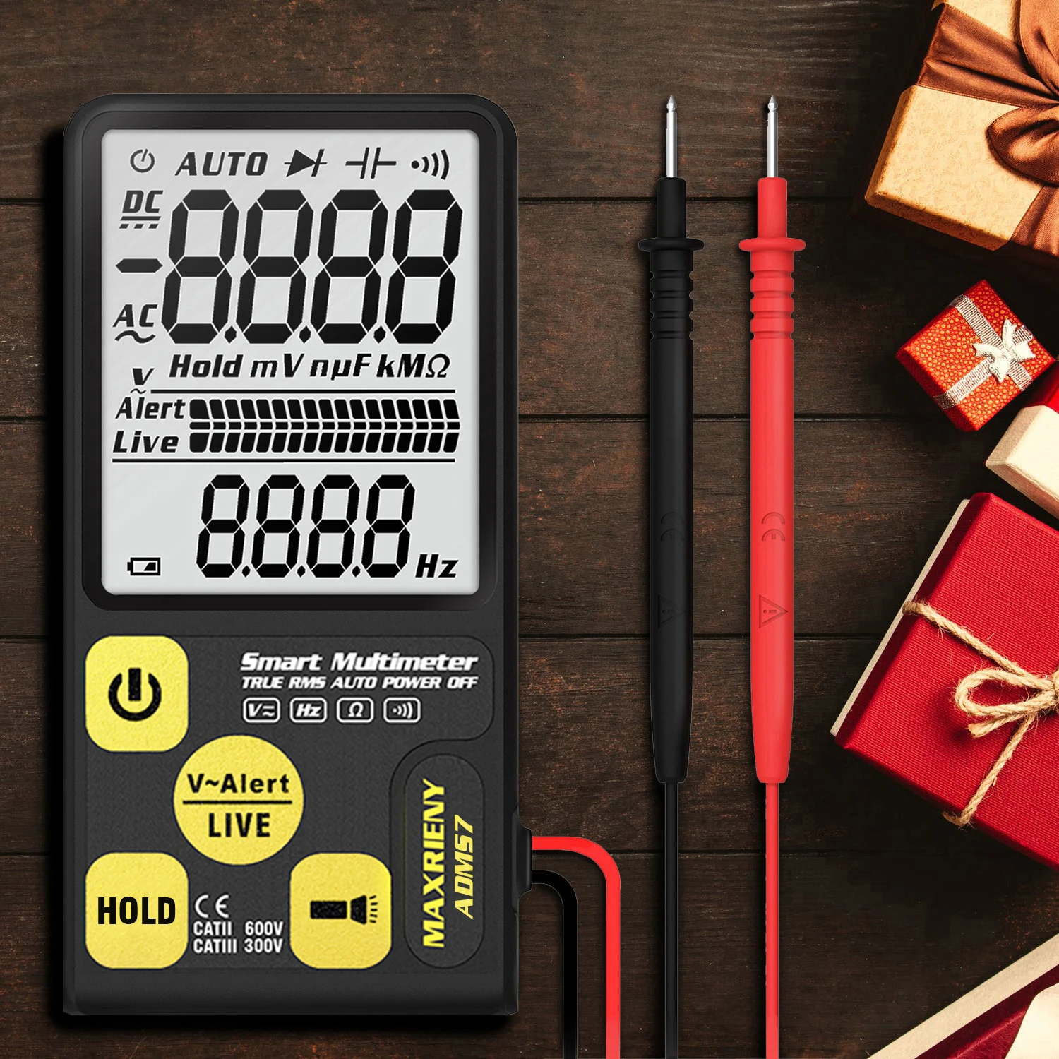 

MAXRIENY ADMS7 3.5" Digital Display Large Screen Intelligent Automatic Multimeter AC/DC Voltage Resistance Frequency Meter