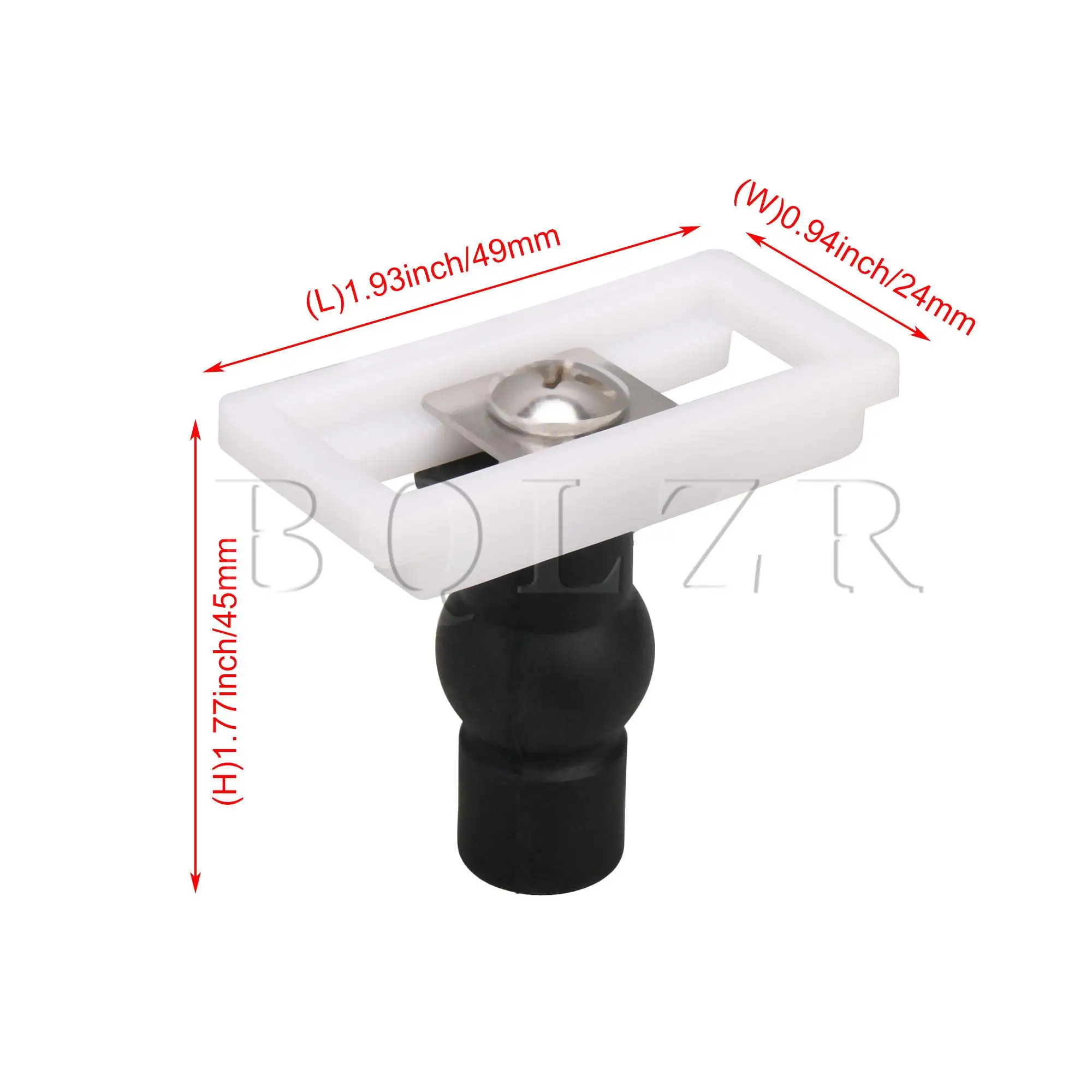 

BQLZR 4Pieces Hinge Rubber Top Screws Replacement for Toilet Seats 4.9x2.4cm