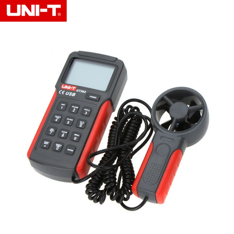 Цифровой тахометр UNI-T UT362 с ЖК-дисплеем высокоточные анемоскопы USB-интерфейсом