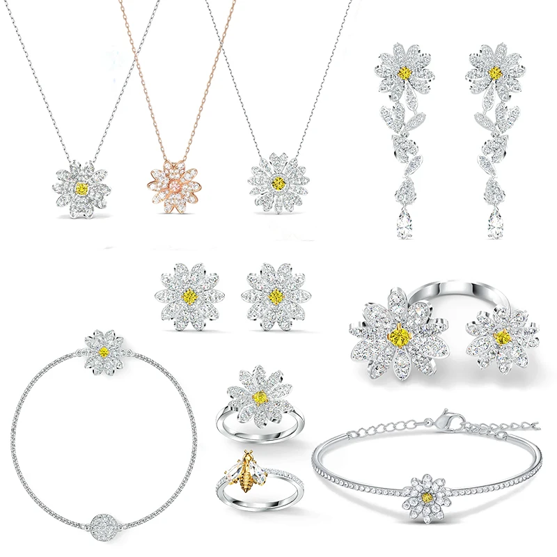 

Fashion Womens Jewelry Eternal Flower Series Womens Jewelry Sets Womens Earrings Necklaces and Bracelets Rings Fashion Access