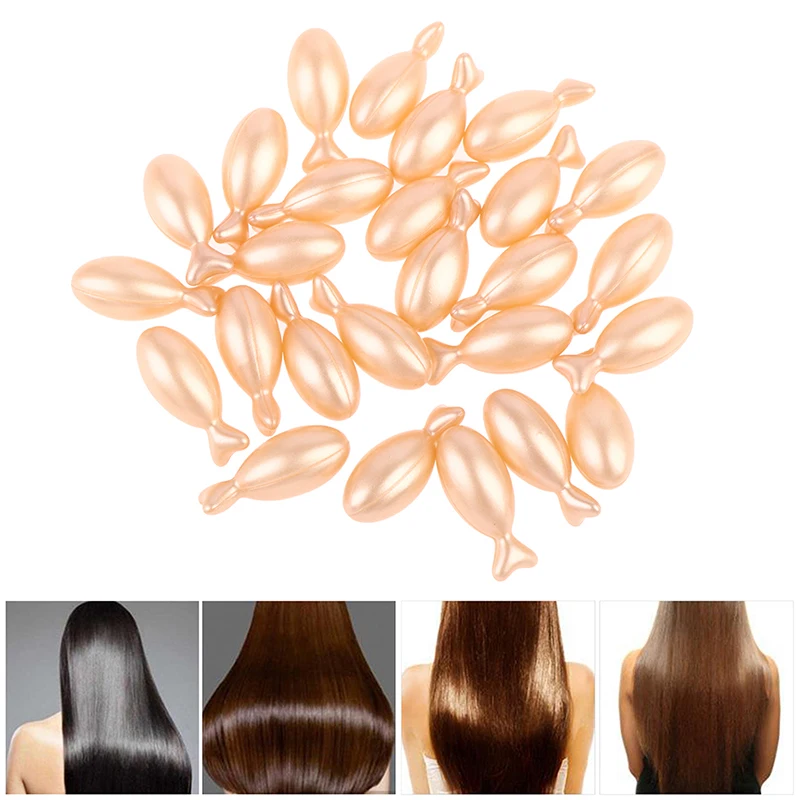 

10Pcs Hair Vitamin Capsule Complex Oil Smooth Silky Hair Serum Moroccan Oil Anti Hair Loss Hair Mask Repair Damaged