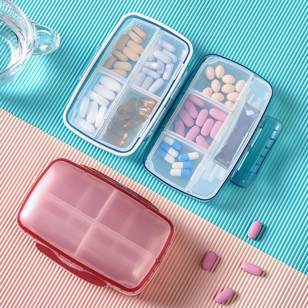 8 Grids Pill Case Medicine Tablet Dispenser Organizer Box Splitters Storage Container Moisture/Dust-Proof | Дом и сад