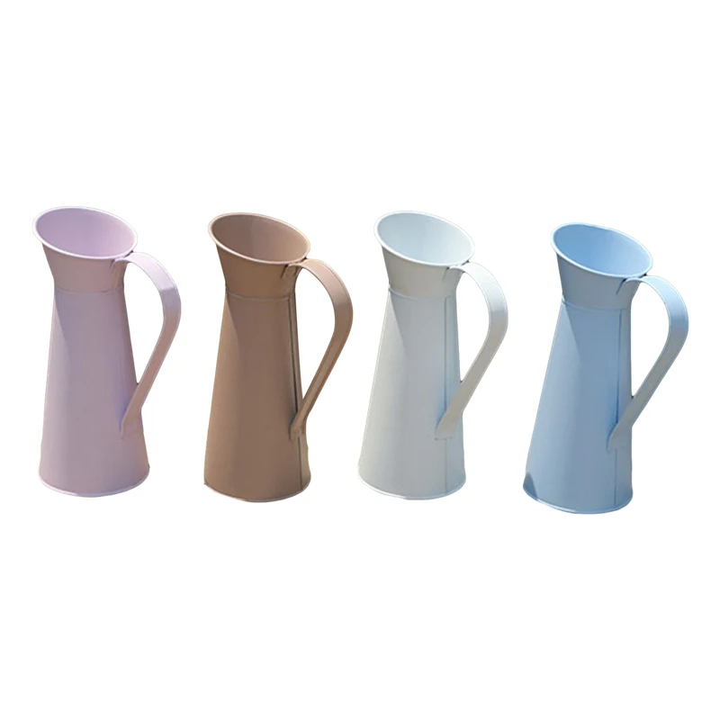 Винтажная Цветочная ваза 20 см жестяной кувшин металлический свадебный Декор для