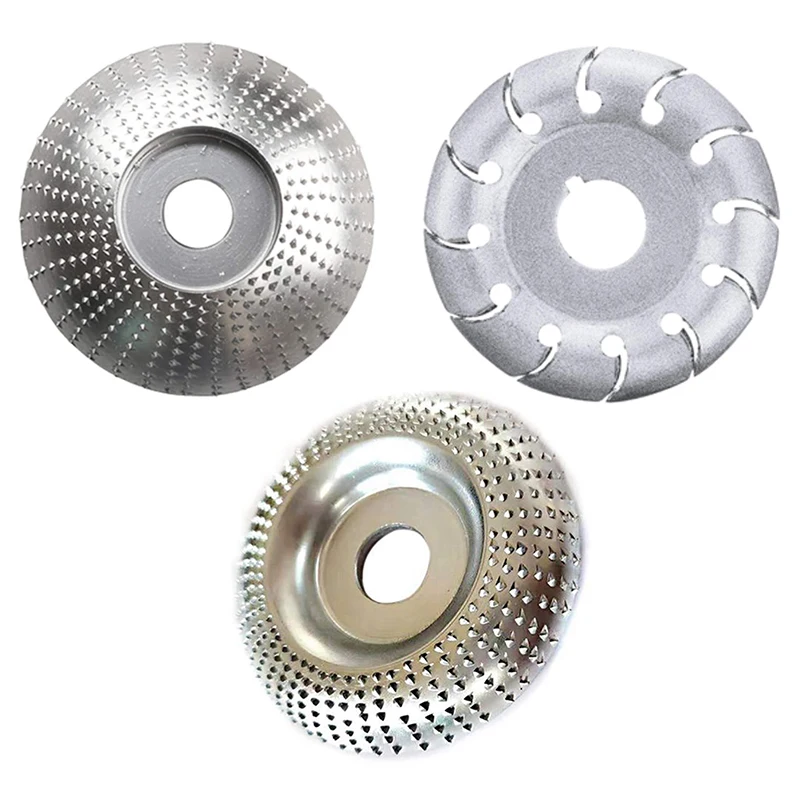 

3 Pcs Angle Grinder Wood Grinding Wheel Wood Polishing Shaping Disc Wood Cutting Grinding Wheel