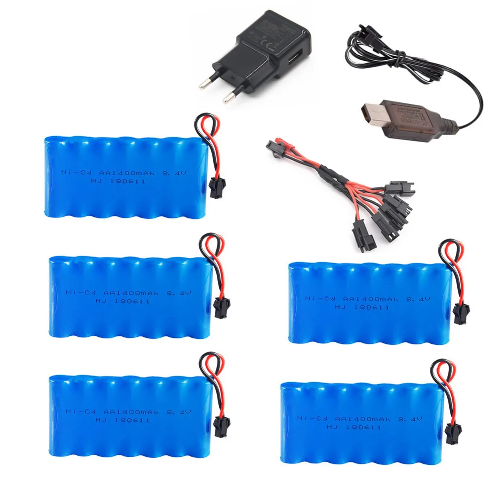 Никель-кадмиевый аккумулятор 8 4 в 1400 мАч + зарядное устройство USB для