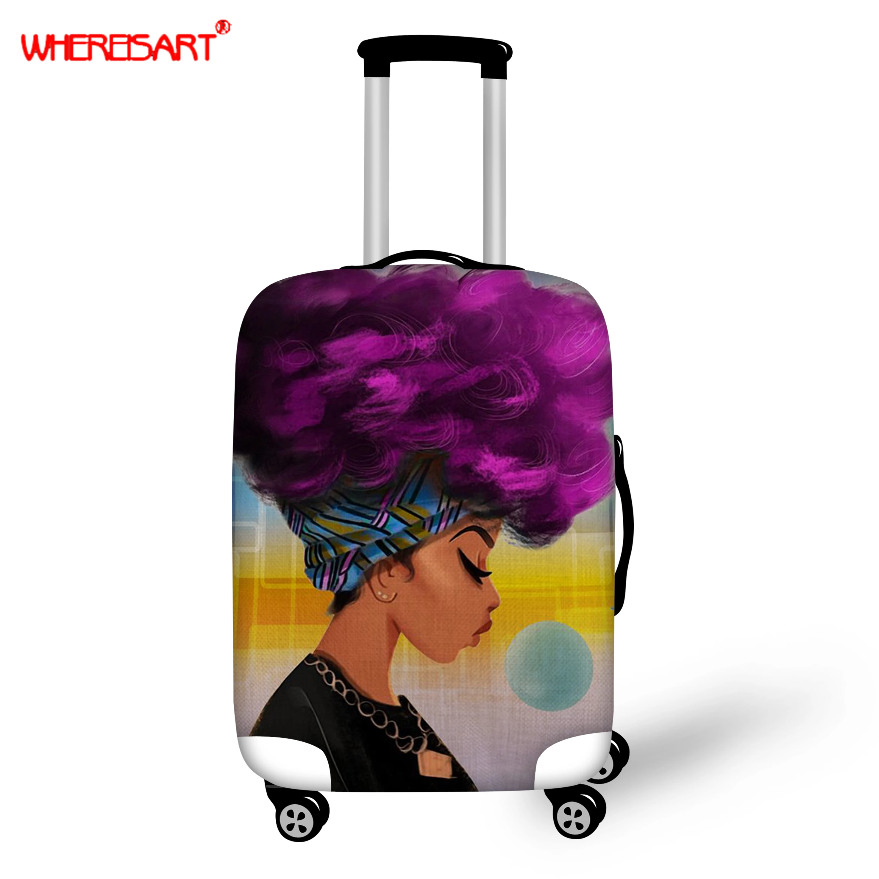 WHEREISART Африканский толстый чемодан защитный чехол на Аксессуары для путешествий