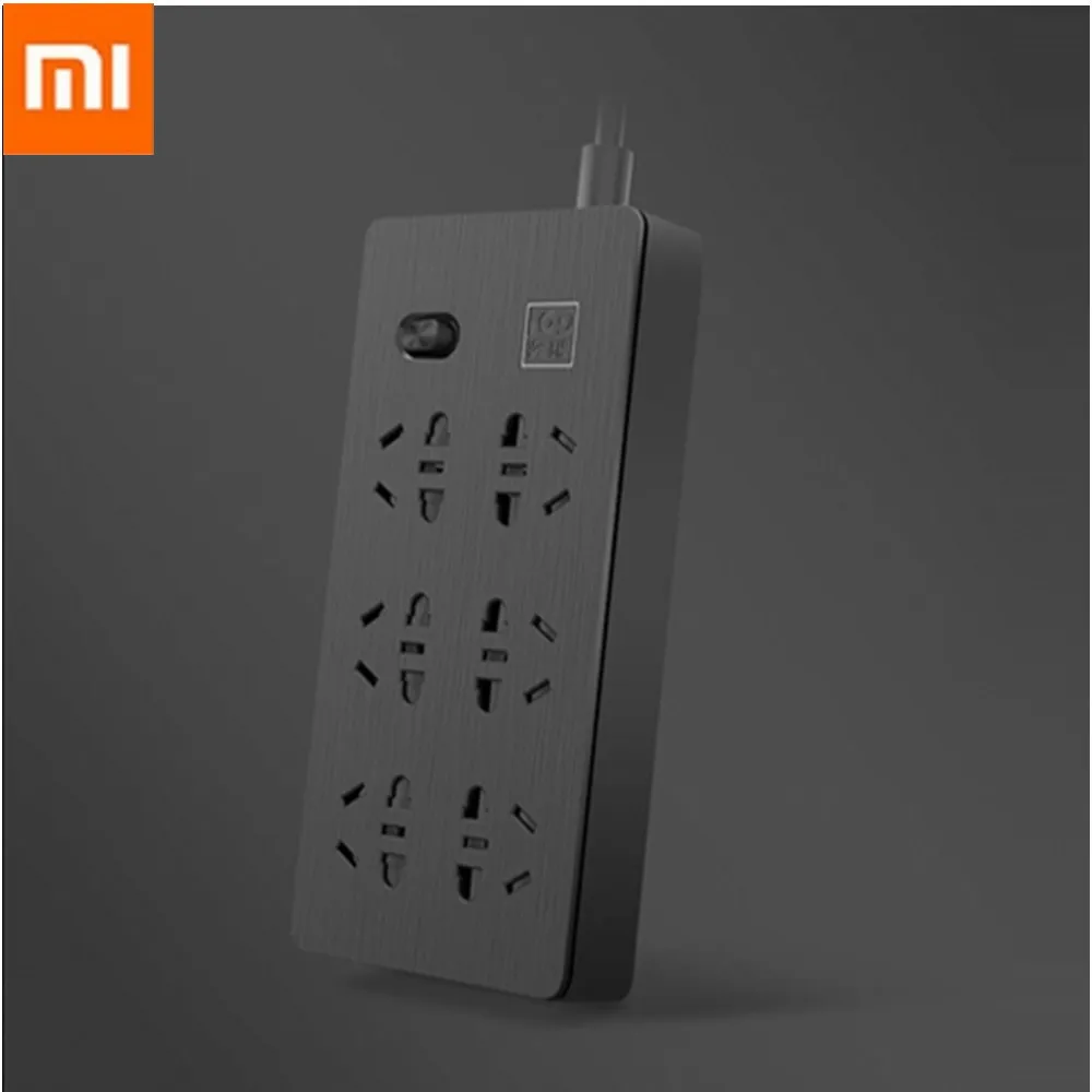 Xiaomi Youpin 6 ports Wireless Power Socket Converter Patch Panel Overload Protection 750 Flame Retardant Smart Home | Обустройство