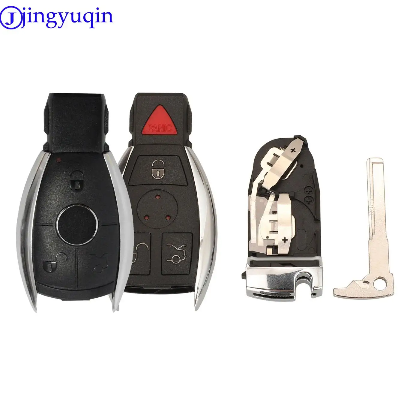Jingyuqin 3ปุ่มสมาร์ทรีโมทกุญแจรถสำหรับMercedes Benz BGA NEC C E S CL GL SL CLK SLK Remote Key Fob