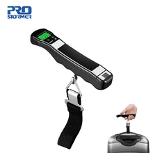 PROSTORMER портативный 50кг цифровые весы для багажа Высокоточный ЖК